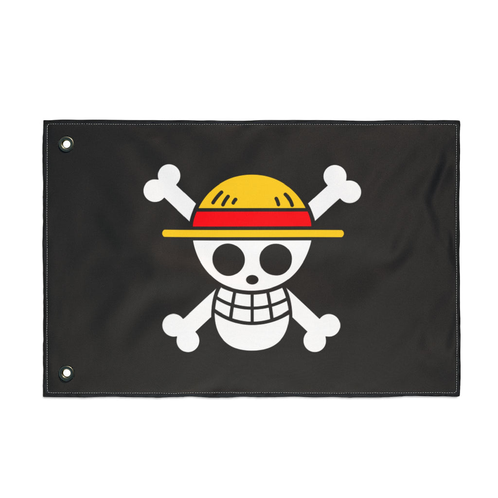 Straw Hat Skull crossbones Flag | Double-Sided Pirate Banner