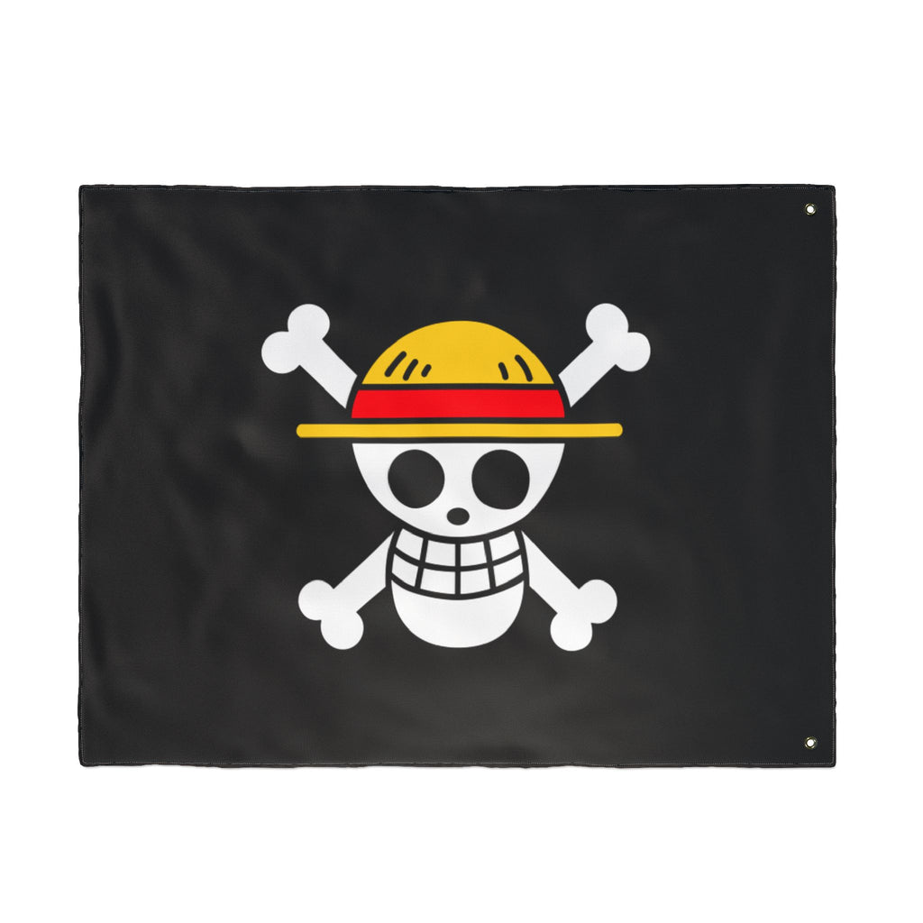 Straw Hat Skull crossbones Flag | Double-Sided Pirate Banner