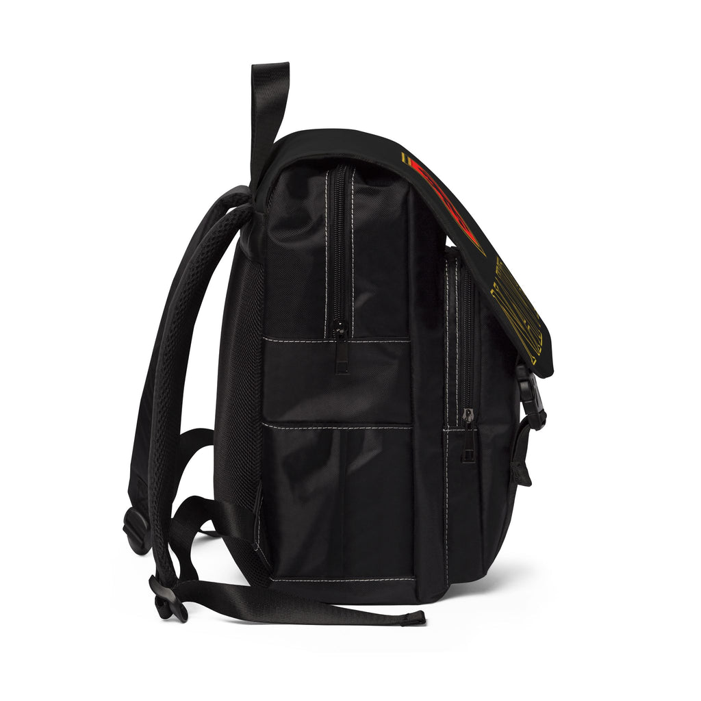 Naive Shield Backpack — Casual Black Shoulder Pack