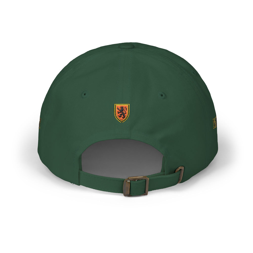 Naive Industries Embroidered Crest Classic Dad Cap | White Cotton Baseball Hat