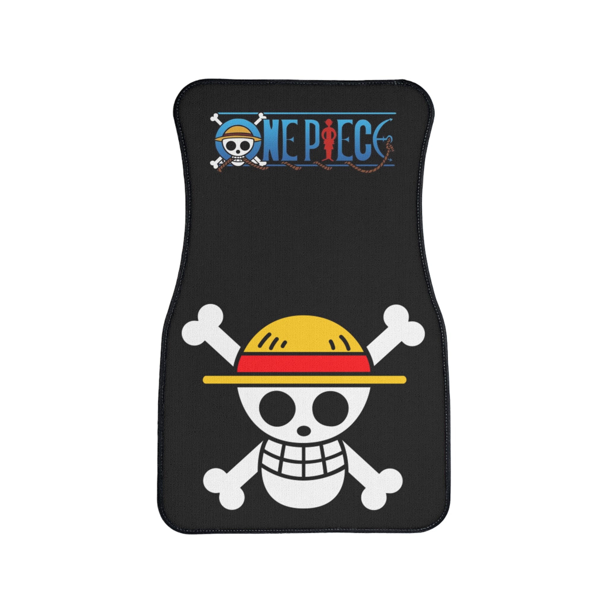Straw Hat Skull Car Floor Mat | Anime Pirate Logo Floor Mat