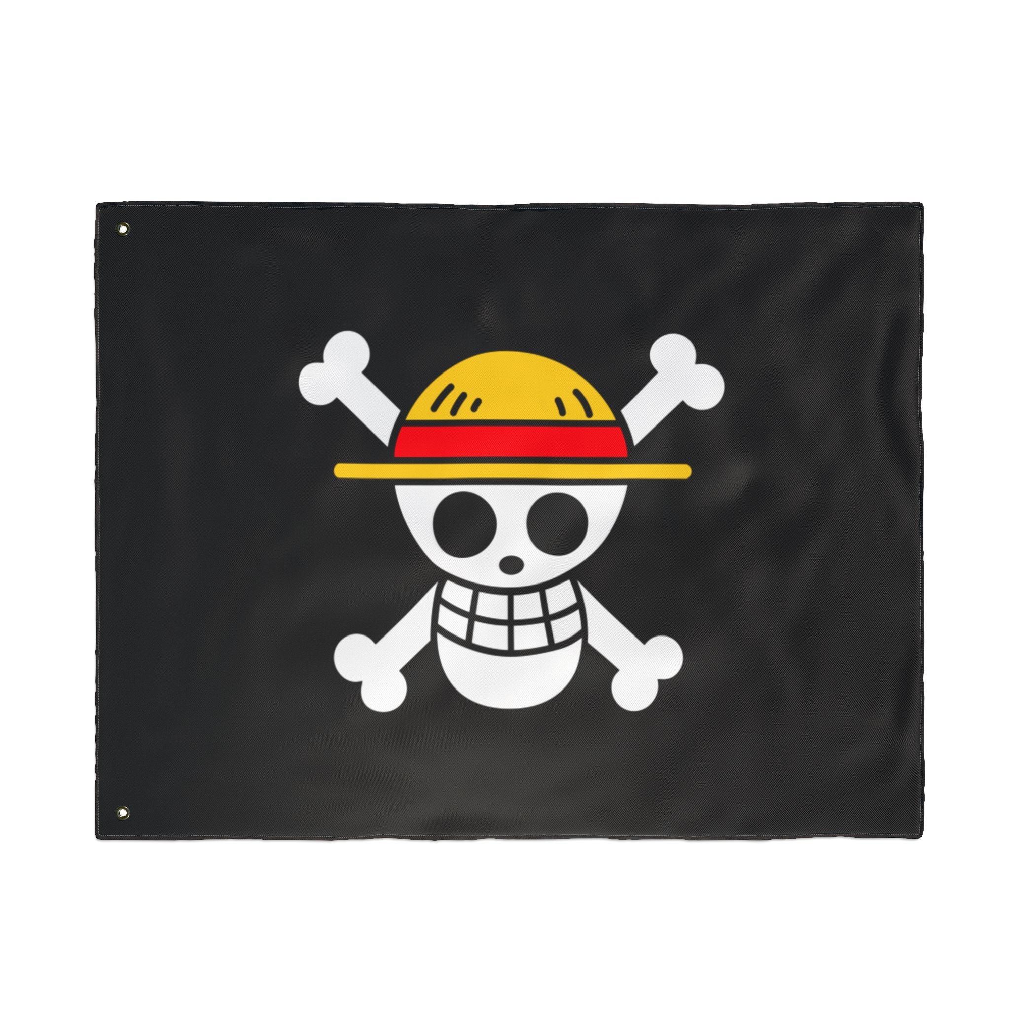 Straw Hat Skull crossbones Flag | Double-Sided Pirate Banner