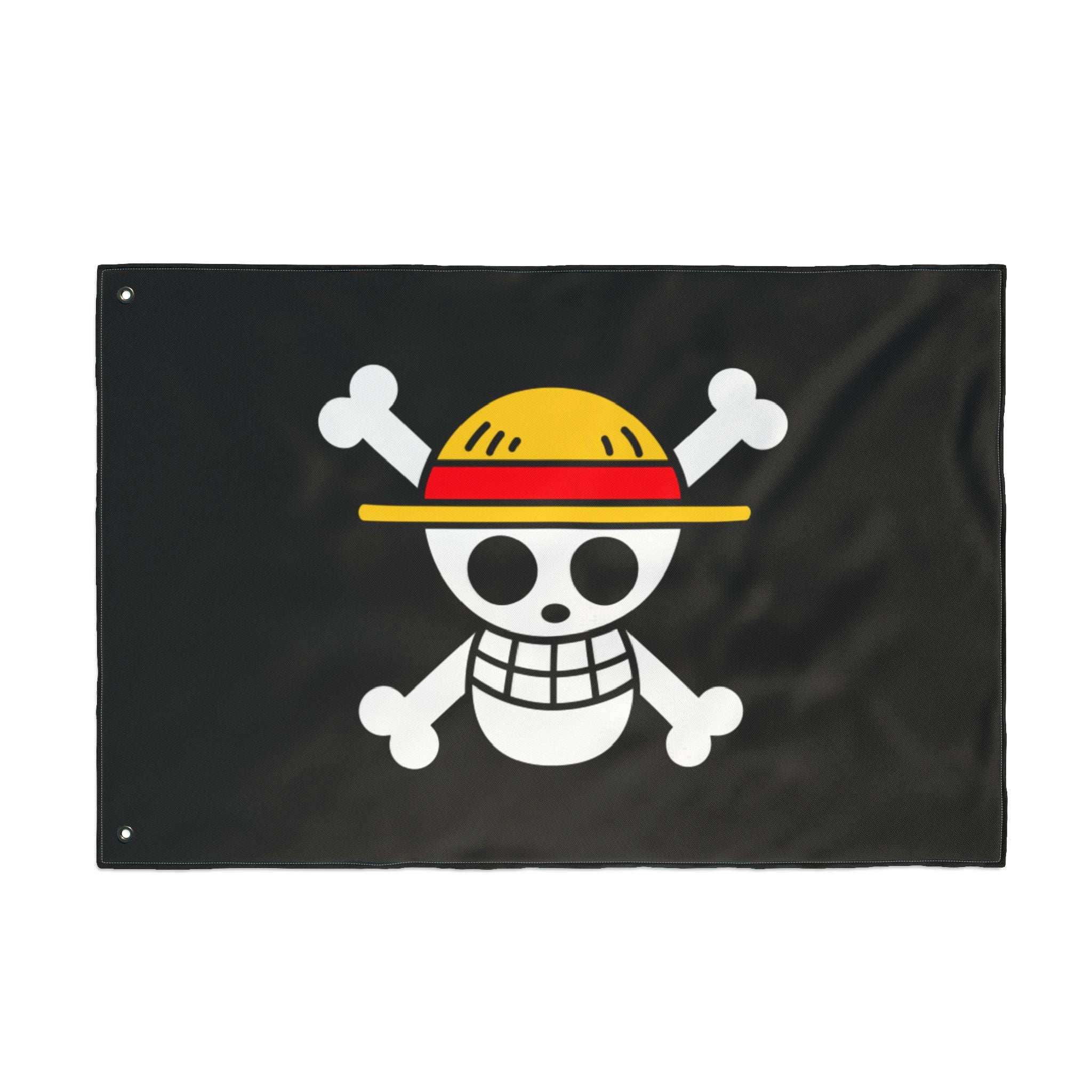 Straw Hat Skull crossbones Flag | Double-Sided Pirate Banner