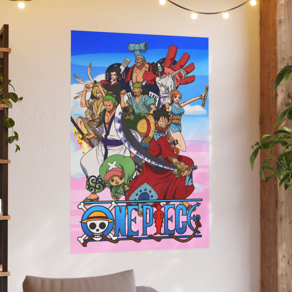 One Piece Straw Hat Crew Poster | Satin or Archival Matte