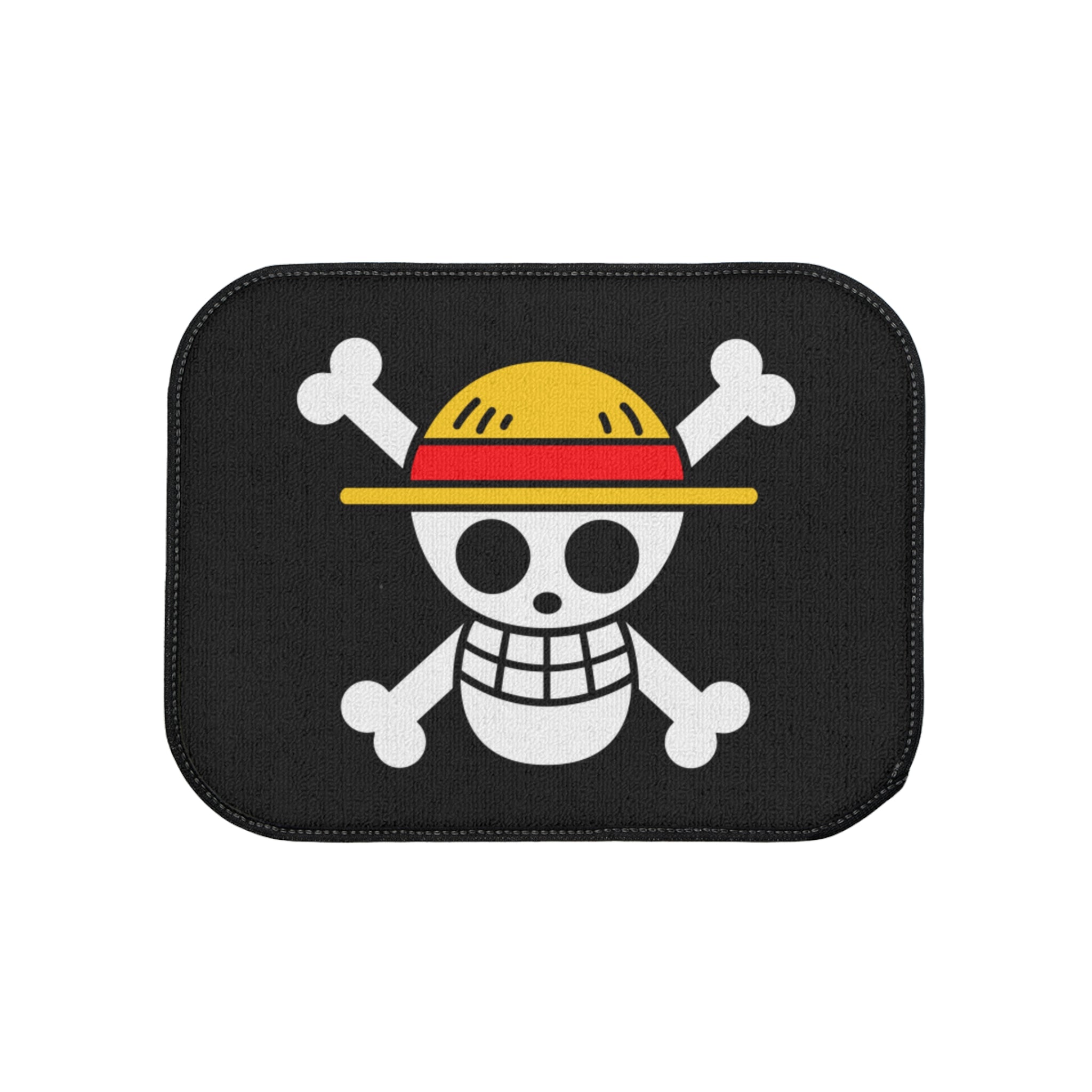 Straw Hat Skull Car Floor Mat | Anime Pirate Logo Floor Mat