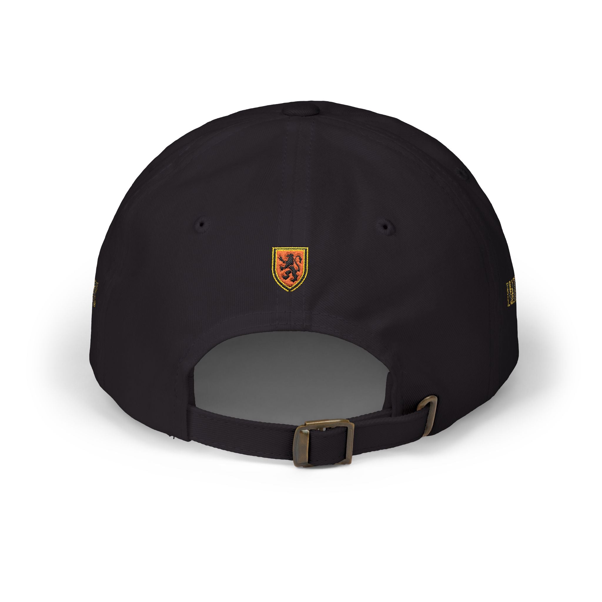 Naive Industries Embroidered Crest Classic Dad Cap | White Cotton Baseball Hat