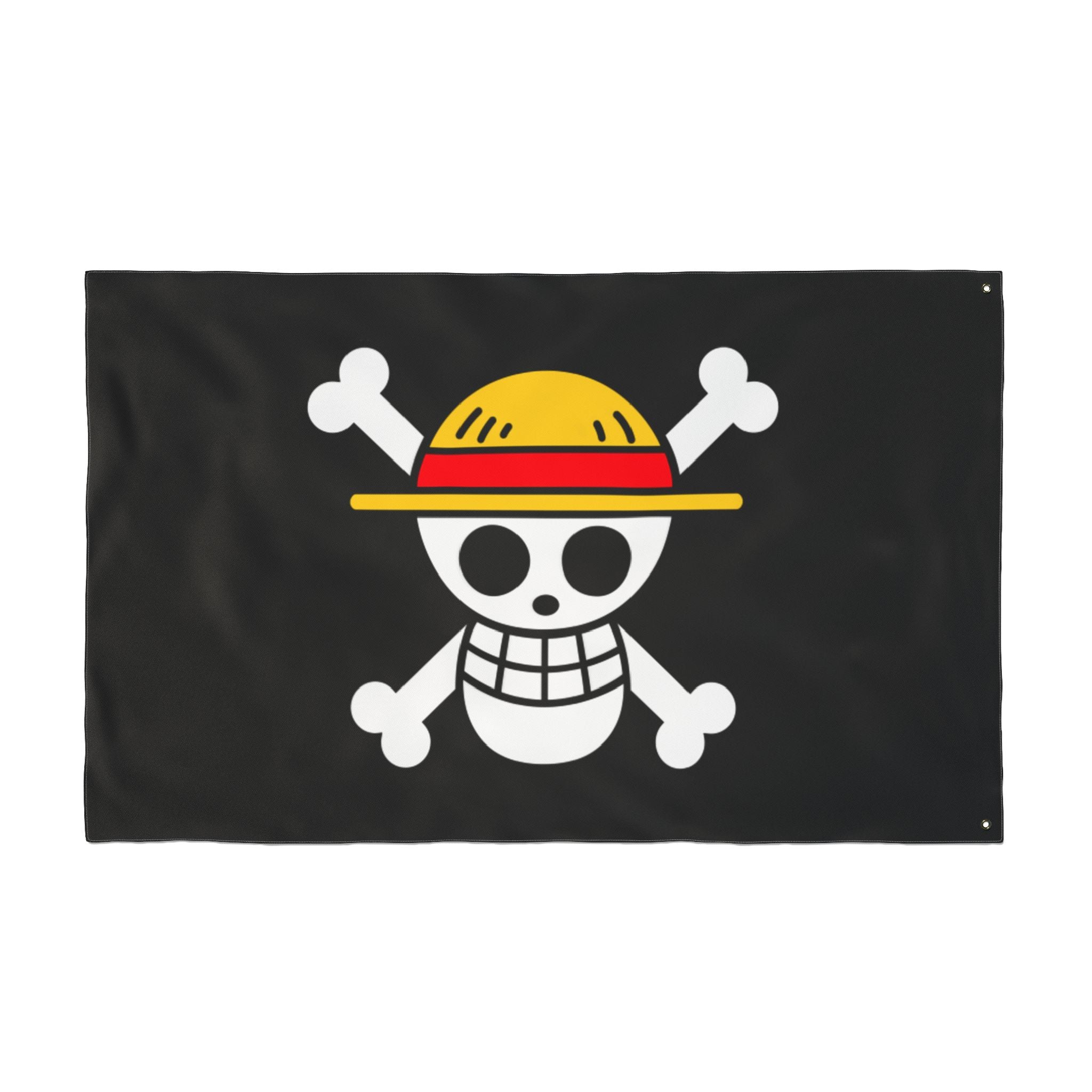 Straw Hat Skull crossbones Flag | Double-Sided Pirate Banner