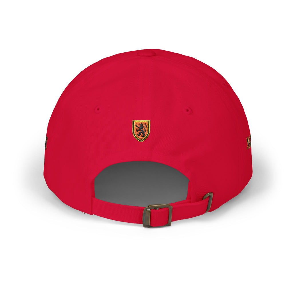 Naive Industries Embroidered Crest Classic Dad Cap | White Cotton Baseball Hat