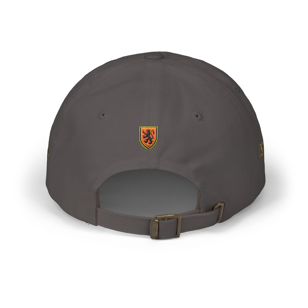 Naive Industries Embroidered Crest Classic Dad Cap | White Cotton Baseball Hat