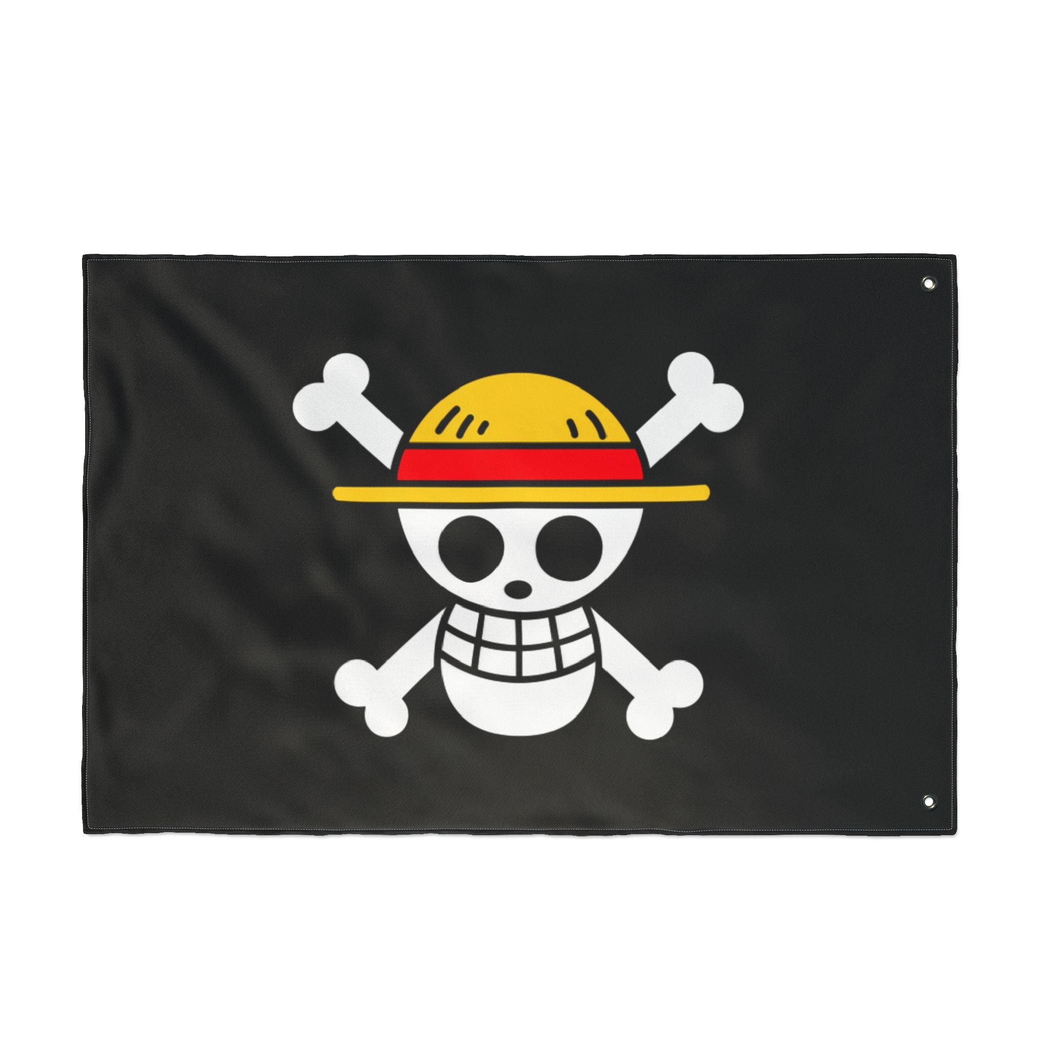 Straw Hat Skull crossbones Flag | Double-Sided Pirate Banner
