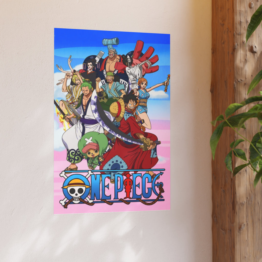 One Piece Straw Hat Crew Poster | Satin or Archival Matte