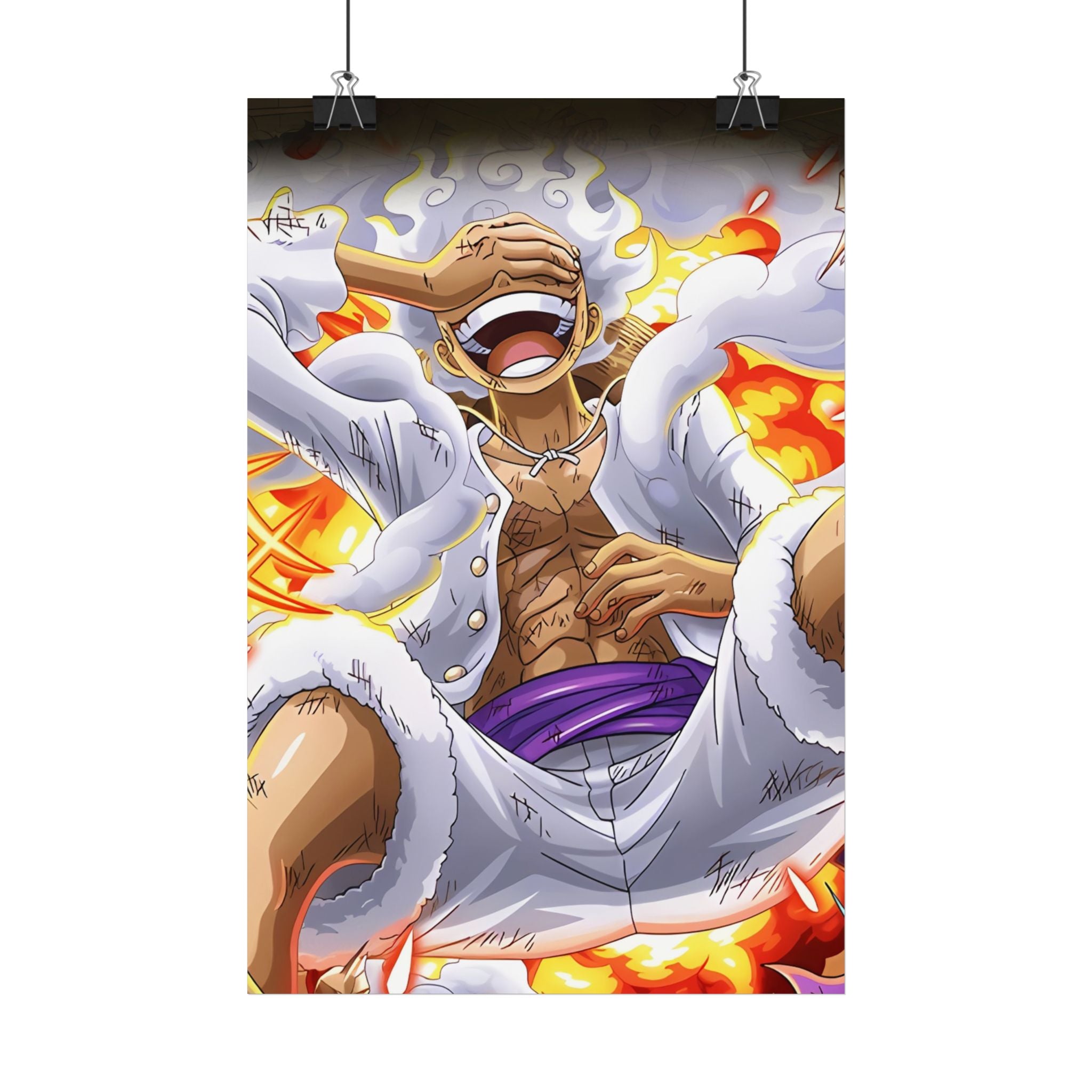 Flaming Pirate Character Poster | Satin Poster