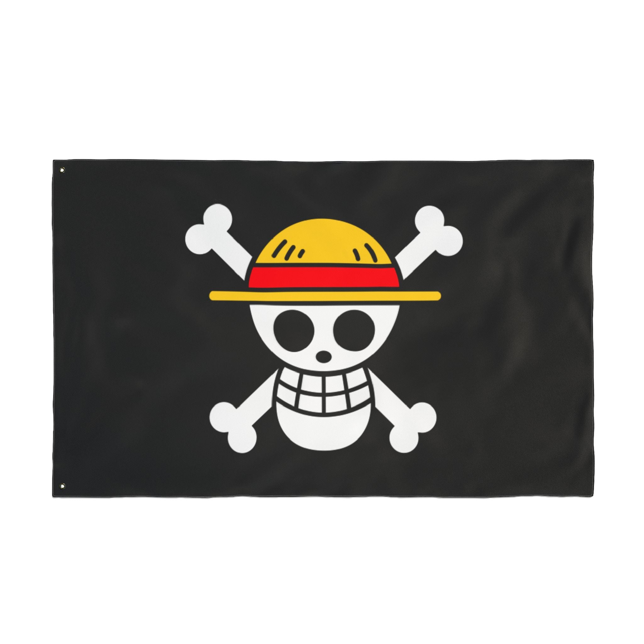 Straw Hat Skull crossbones Flag | Double-Sided Pirate Banner